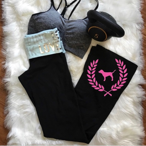 Victoria's Secret Pants - ✅ Victoria’s Secret PINK Boot Cut Yoga Pants Black